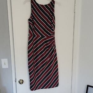 New York & Company Multicolored Halter Sheath Dress
